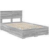  Konstrukcija postelje Siva Sonoma 120 x 200 cm Konstruiran les, (5000100682) | Shoptok.si