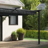 vidaXL zidni gazebo Antracit 3 x 4 m Čelik | shoptok.hr