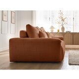 Bobochic Paris Opečnato oranžna sedežna garnitura iz šenilje 264 cm Ivane – | Shoptok.si