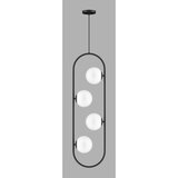 Squid Lighting Crna viseća svjetiljka sa staklenim sjenilom Club – | shoptok.hr