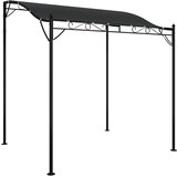 Nadstrešnica antracit 2 x 2,3 m 180 g/m² od tkanine i čelika | shoptok.hr