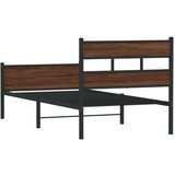 vidaXL Okvir kreveta bez madraca smeđa boja hrasta 90x190 cm drveni | shoptok.hr