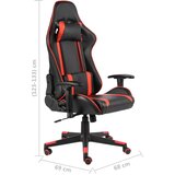  Okretna igraća stolica crvena PVC | shoptok.hr