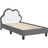  Okvir za krevet s uzglavljem Svijetlo siva 80 x 160 cm PU | shoptok.hr
