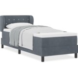 Box Postelja s box springom in temno žametno vzmetnico 80x200 cm | Shoptok.si
