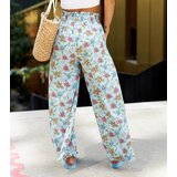 UR/CEO Blue floral wide pants Vertemate | Shoptok.si