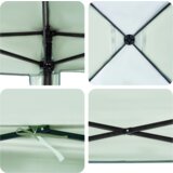 Šator s nadstrešnicom Zelena 300 x 300 x 227 / 236 / 245 cm | shoptok.hr