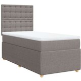 vidaXL Box spring postelja z vzmetnico taupe 80x200 cm blago, (21306613) | Shoptok.si