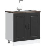 vidaXL Donji ormarić za sudoper Kalmar crni 80x46x81 5 cm drveni Cijene