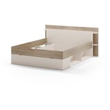 Marckeric Bela zakonska postelja v hrastovem dekorju s prostorom za shranjevanje brez letvenega dna 160x200 cm Albo – | Shoptok.si
