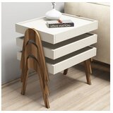 Hanah home Stol (3 komada), Roma - Walnut, Cream | shoptok.hr