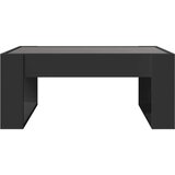  Stolić za kavu s beskonačnim LED svjetlima crni 70x53x30 cm | shoptok.hr