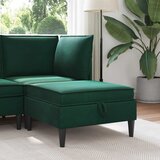  Stolić za sofu s pohranom Tamnozelena Baršun | shoptok.hr