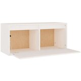 TV omarica 3 kosi bela trdna borovina, (20731858) | Shoptok.si