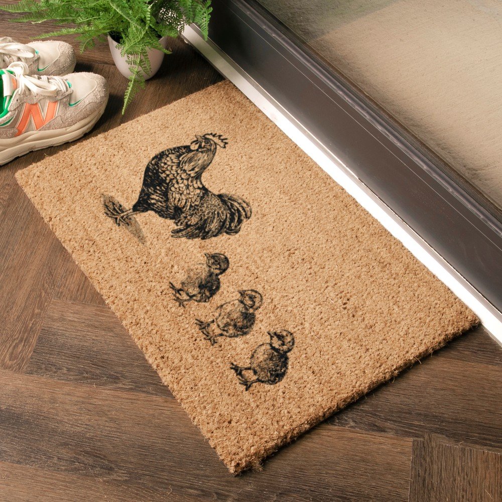 Artsy Doormats Otirač od kokosovih vlakana 40x60 cm Chickens and Chicks – | shoptok.hr