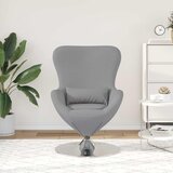  Jajolika fotelja Svijetlo siva 63 x 73 x 90 cm tkanina | shoptok.hr