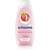 Schwarzkopf Schauma Nourish & Shine šampon za jačanje oštećene kose s mirisom jagode 400 ml | shoptok.hr