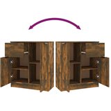  Komode 2 kom boja dimljenog hrasta 60x30x70cm konstruirano drvo Smeđa | shoptok.hr