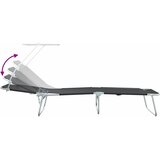  Ležaljka 2 pcs Crna 58 x 188 x 77cm Poliester | shoptok.hr
