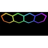  Hexagon LED tube 4 heads RGB 12V 410mm 21pcs Cene