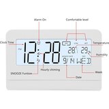 Venisymlis Digitalna Budilka, Baterijsko Napajanje Ob Postelji, Lcd Zaslon, Namizna Ura Z Dremežem, Prikaz Temperature, (22060489) | Shoptok.si