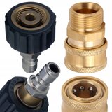 Rosfix Powerlink Swivel Adapter M22x1.5 For 3/8 Šoba – Nerjaveče Jeklo, Medenina, 4000 PSI, 90°C, 30 L/Min, (5000222842) | Shoptok.si