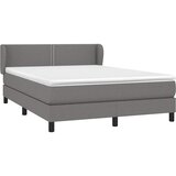  Krevet s oprugama i madracem tamnosivi 140x190 cm od tkanine | shoptok.hr