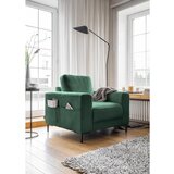 Miuform Tamno zelena fotelja od samta Lofty Lilly – | shoptok.hr