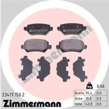 ZIMMERMANN zavorne ploščice zadnje opel 23417.150.2 | Shoptok.si