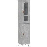 Maison Chic Visoka omara - Komoda - Predalnik betonsko siva 34,5x34x180 cm inženirski les, (21719492) Cene
