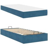  Okvir kreveta s madracem 2 pcs Plava Baršun | shoptok.hr