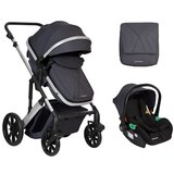 Kikka Boo kolica darling premium set 2u1 sa autosedištem i-size dark grey Cene