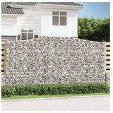 vidaXL Obokane gabion košare 10 kosa 400x50x200/220cm pocink Cene