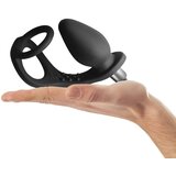 Rocks Off Ltd. Erekcijski ObroČek Z Analnim Čepom Ro-zen Pet Black | Shoptok.si