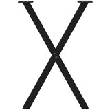 vidaXL Noge za blagovaonski stol u obliku slova X 2 kom crne | shoptok.hr