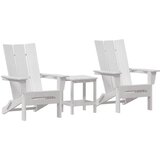  Vrtna stolica 3 pcs Bijelo 80.5 x 74.5 x 92 cm Polietilen | Eponuda.com