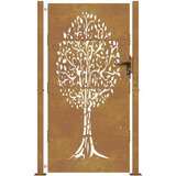  Vrtna vrata 100x175 cm Corten čelik Dizajn stabla | shoptok.hr