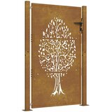  Vrtna vrata 100x150 cm Corten čelik Dizajn stabla | shoptok.hr