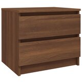 Furnova Nočna omarica rjav hrast 50x39x43,5 cm konstruiran les, (21925922) | Shoptok.si