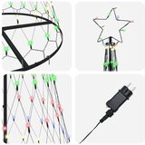 vidaXL LED božićno drvce Šareni 138.5 x 138.5 x 399 cm Metal | shoptok.hr