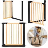 ECO TOYS Sigurnosna ograda, 74-80 cm, za stepenice i vrata, metal i drvo, | shoptok.hr