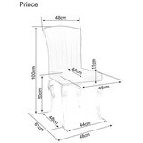 Molarem Home Stolica PRINCE barš. - crna | shoptok.hr