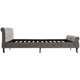  Posteljni okvir siv žamet 200x200 cm | Shoptok.si