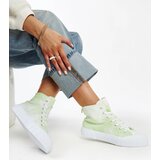 Gemre Light green high-top canvas sneakers Raissa | Shoptok.si