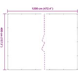  Pokrov za biljke *Transparent*an 4 x 12 m PE | shoptok.hr