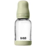 Bibs Baby Glass Bottle Silicone bočica protiv kolika sa silikonskim usnikom Sage 120 ml | shoptok.hr