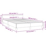  Okvir kreveta bez madraca crni 120x190 cm od tkanine | shoptok.hr