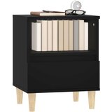  Nočna omarica črna 40x35x50 cm, (20730017) | Shoptok.si