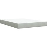  Krevet s oprugama i madracem svjetlosivi 140x200 cm baršunasti | shoptok.hr