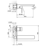 Rosan slavina UZIDNA ZA LAVABO 231401 Cene